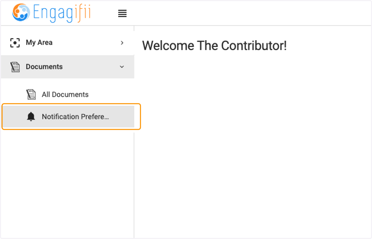 Click on Notification Preferences