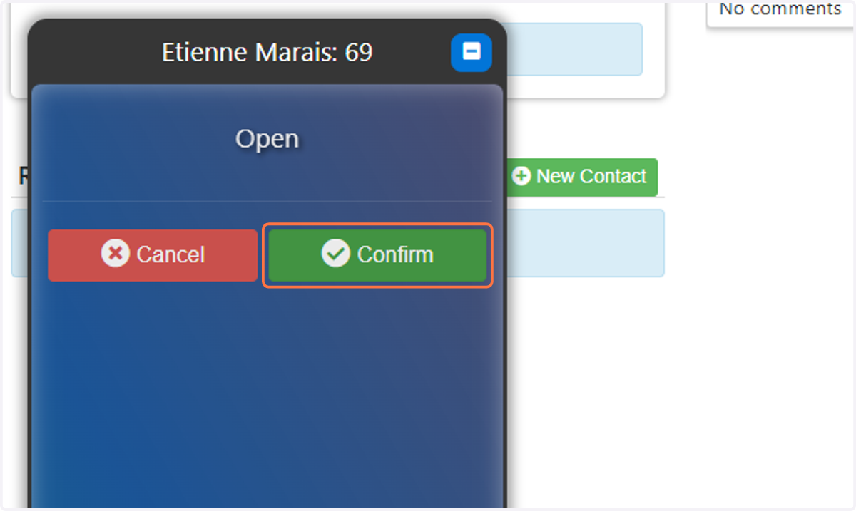 Click on Confirm