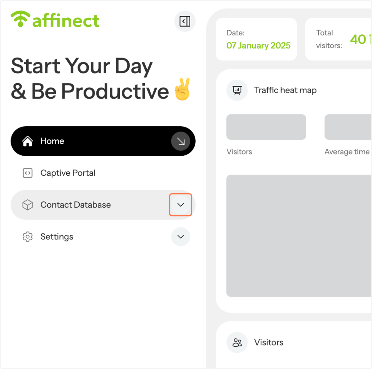 Click on Contact Database