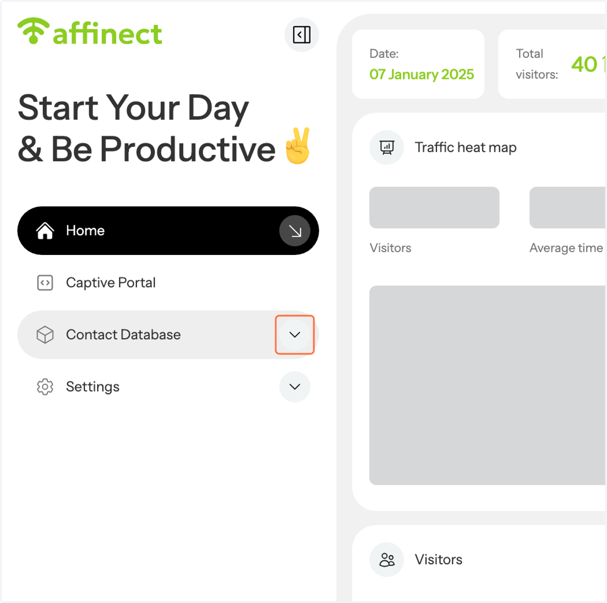 Click on Contact Database