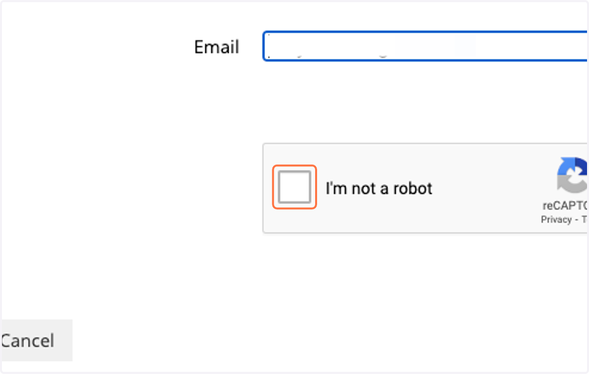 Click on I'm not a robot