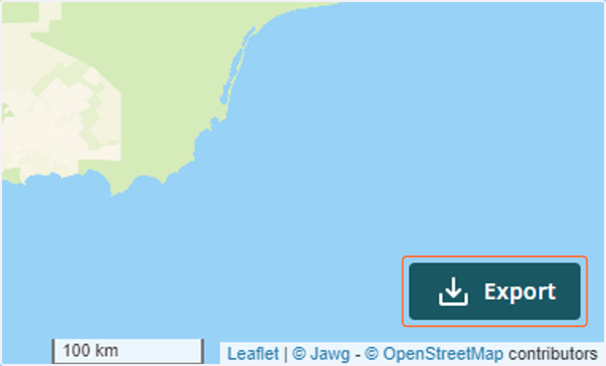 Click on Export