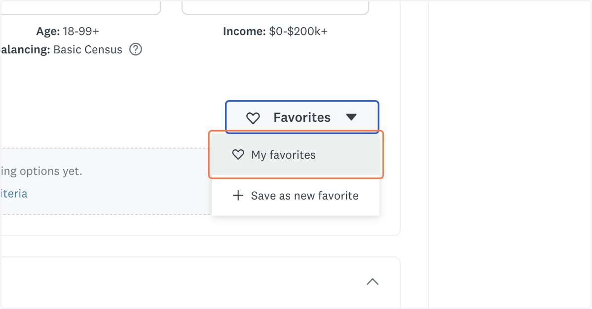 Click on My favorites