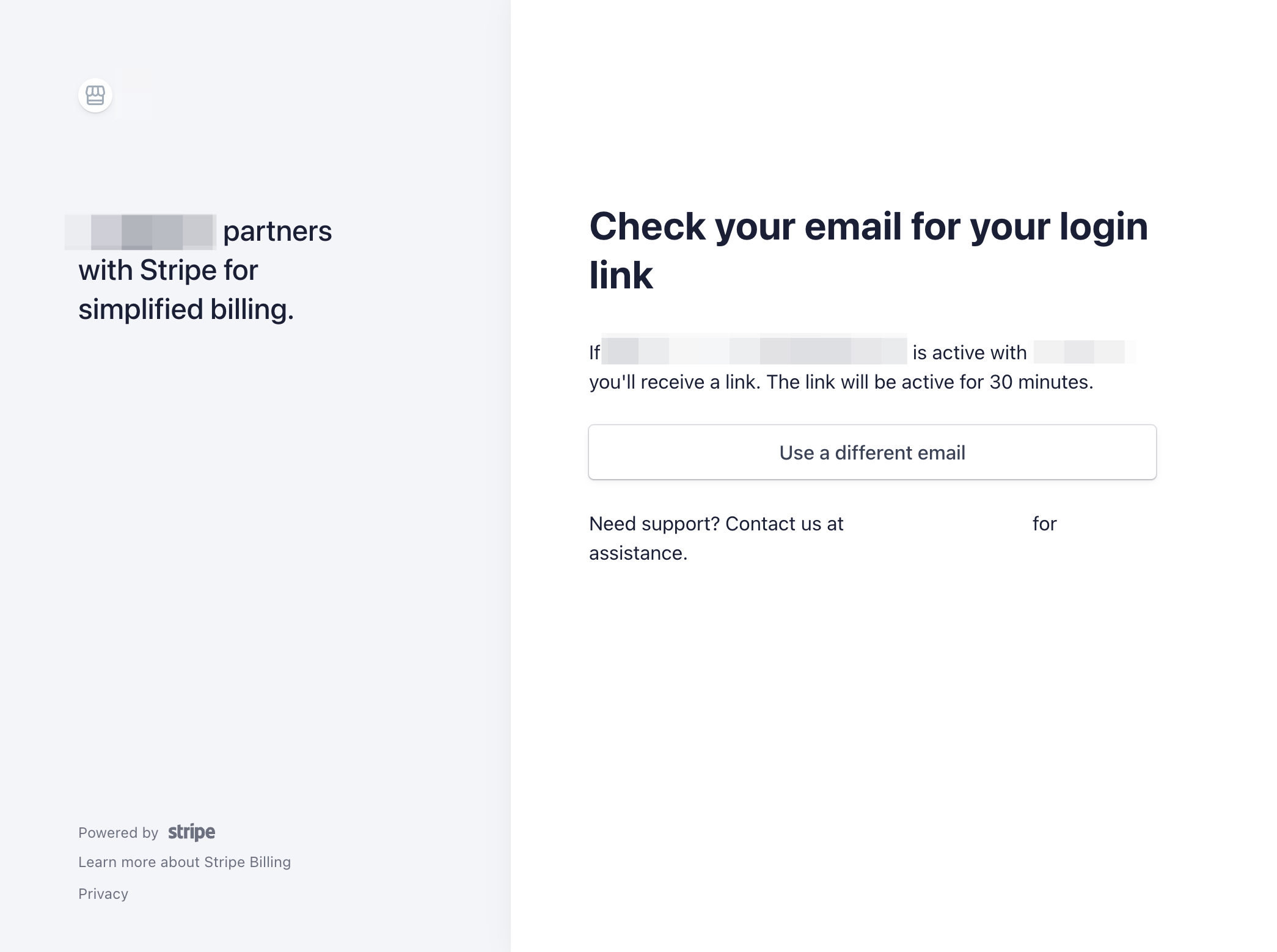Check your email for your login link…