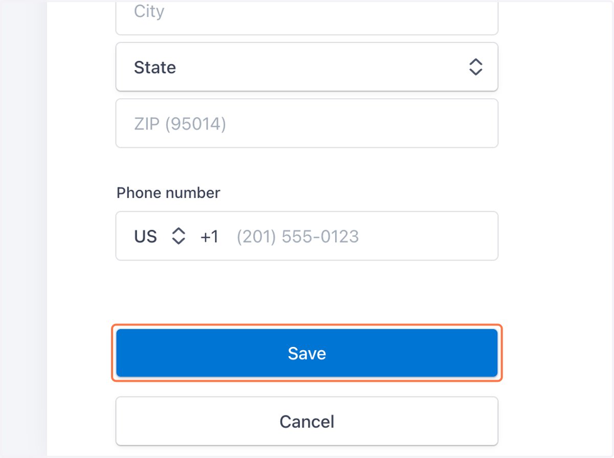 Click on Save