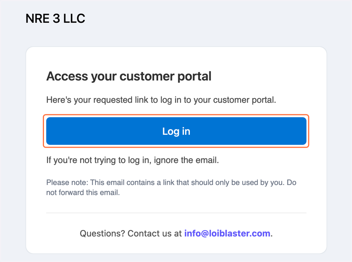 Click on Log in