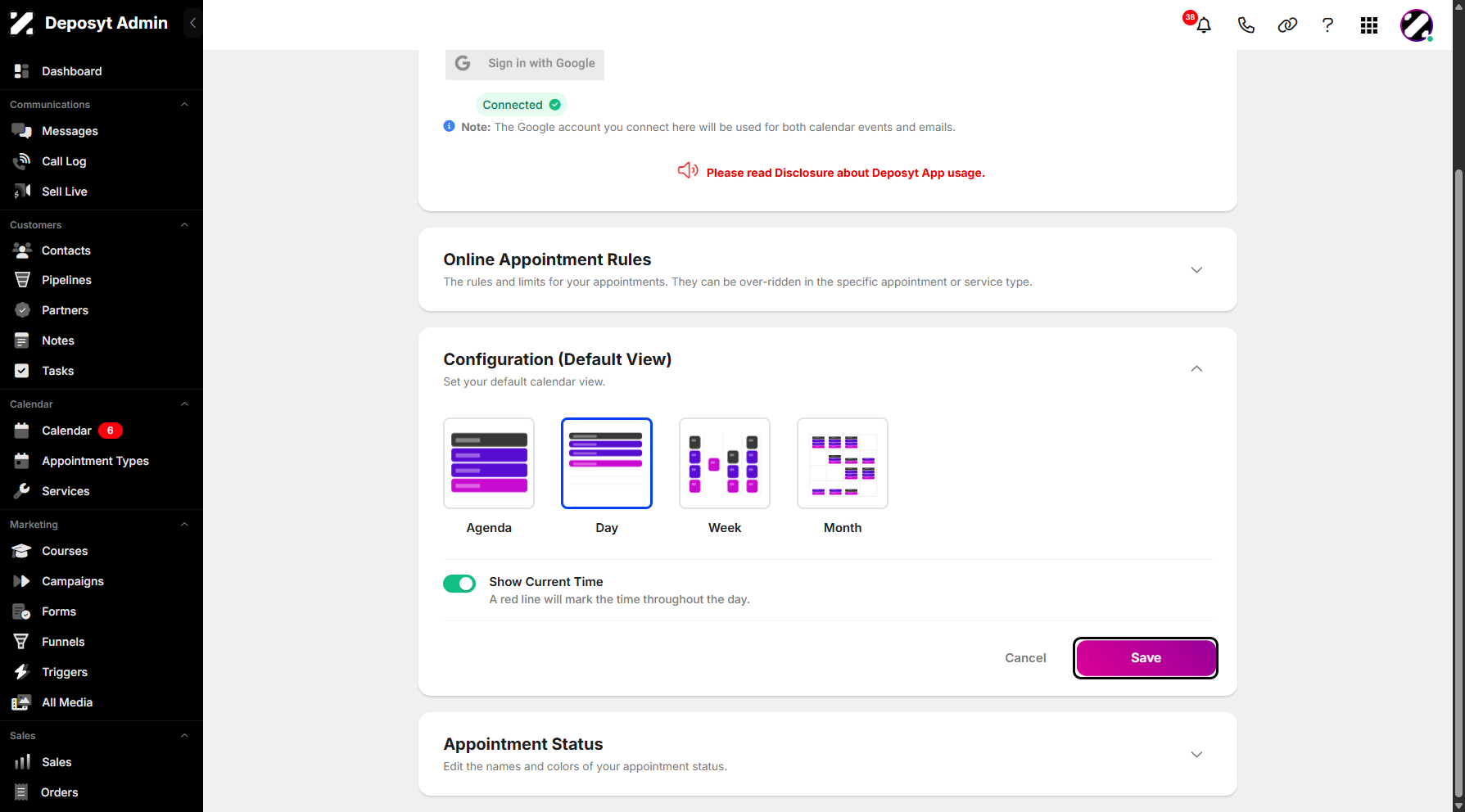 Step 9: Once selected, you can click Save to proceed.