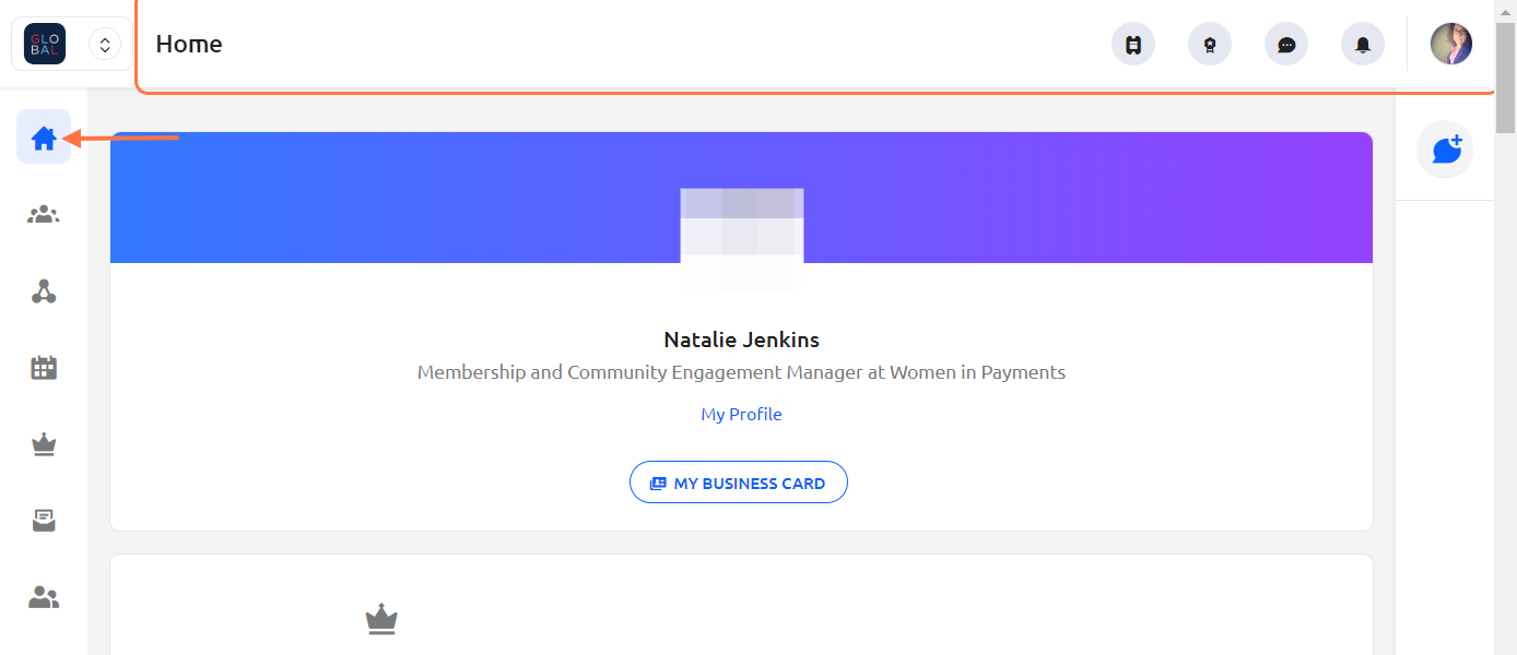 Navigate to your Homepage.