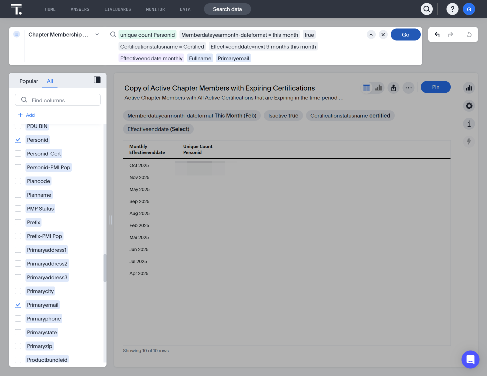 Select Primary Email