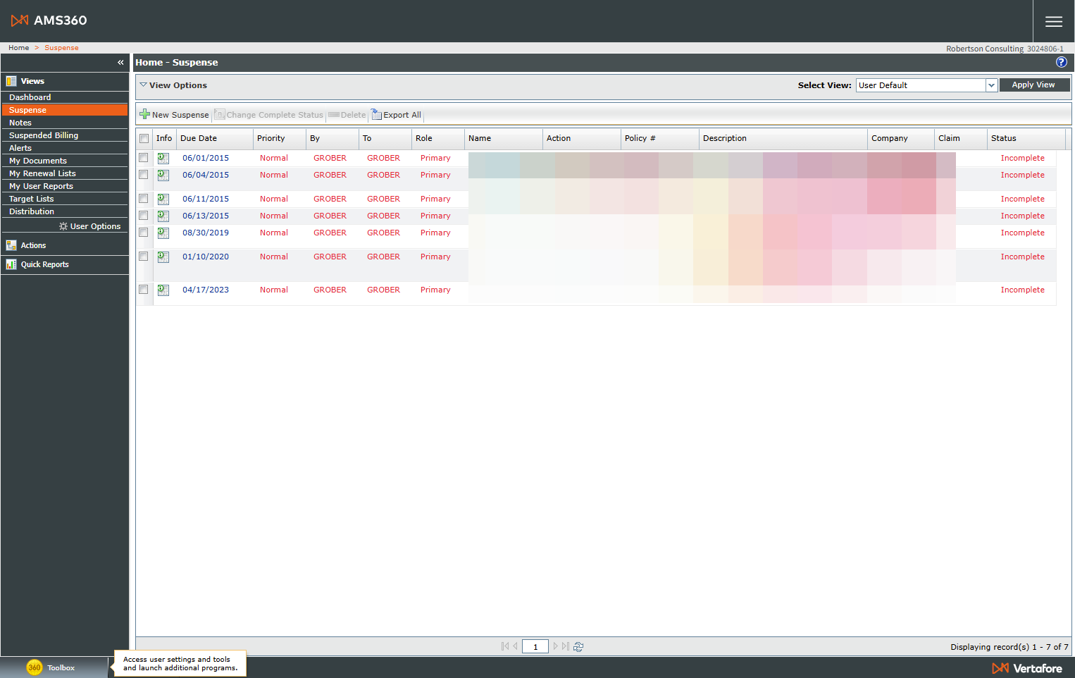 Click the 360 Toolbox menu