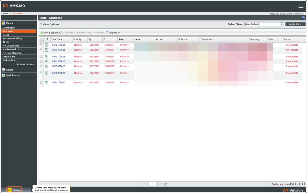 Click the 360 Toolbox menu