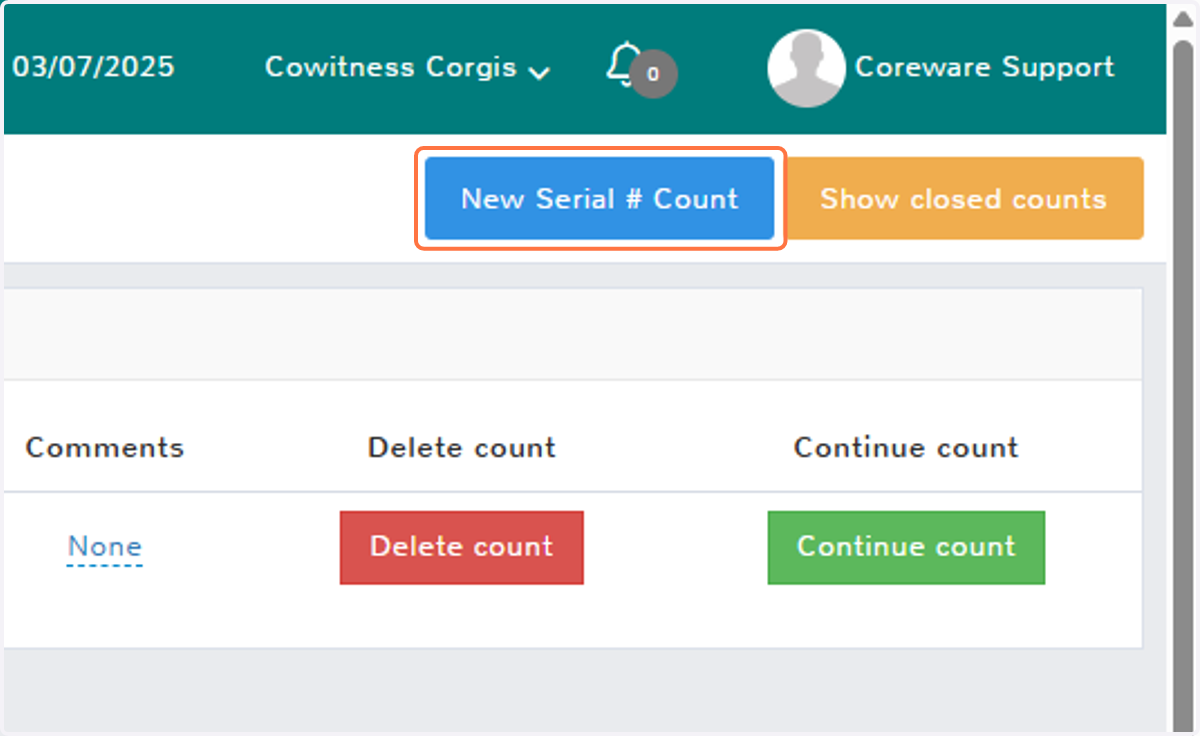 Start a New Count
