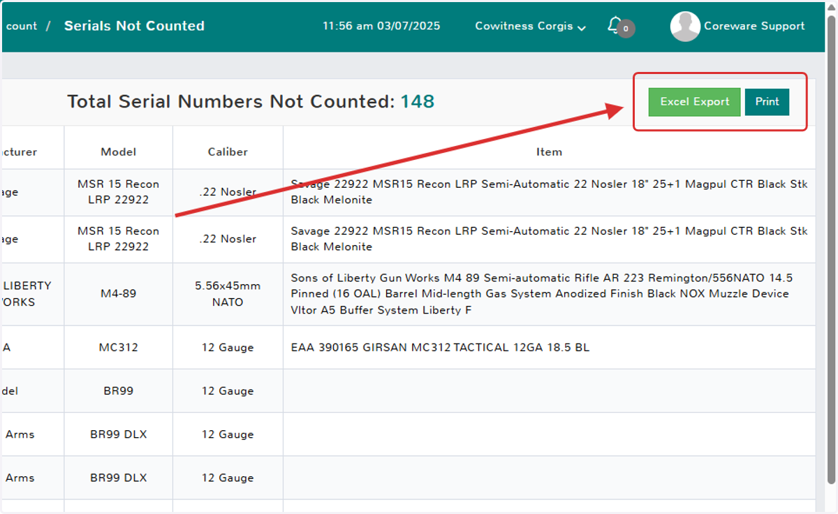 Not Counted List