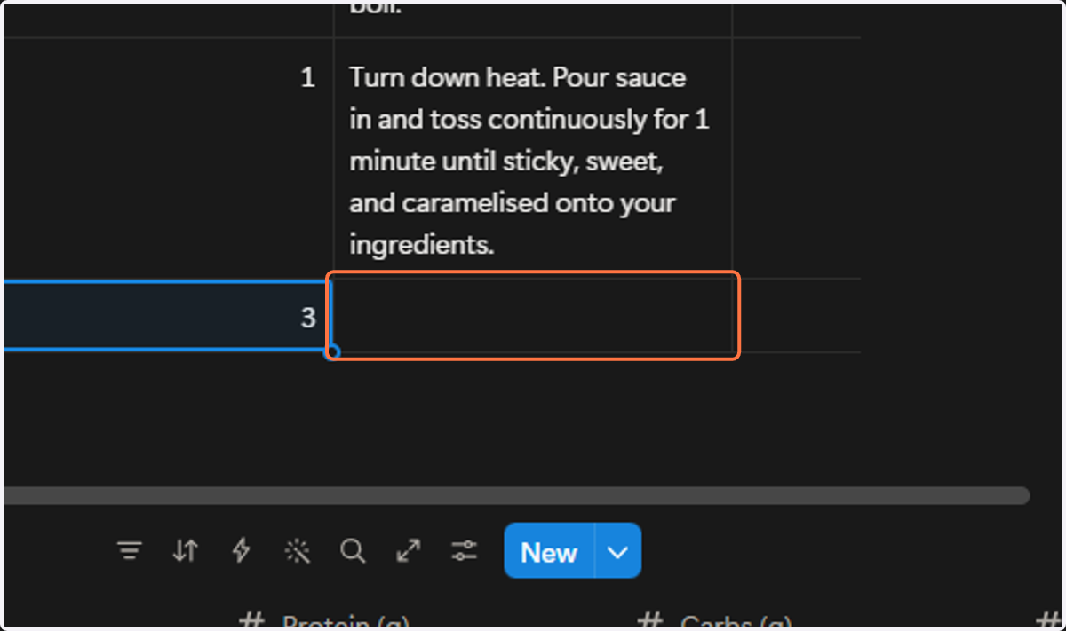 Click on next cell for cooking instruction.