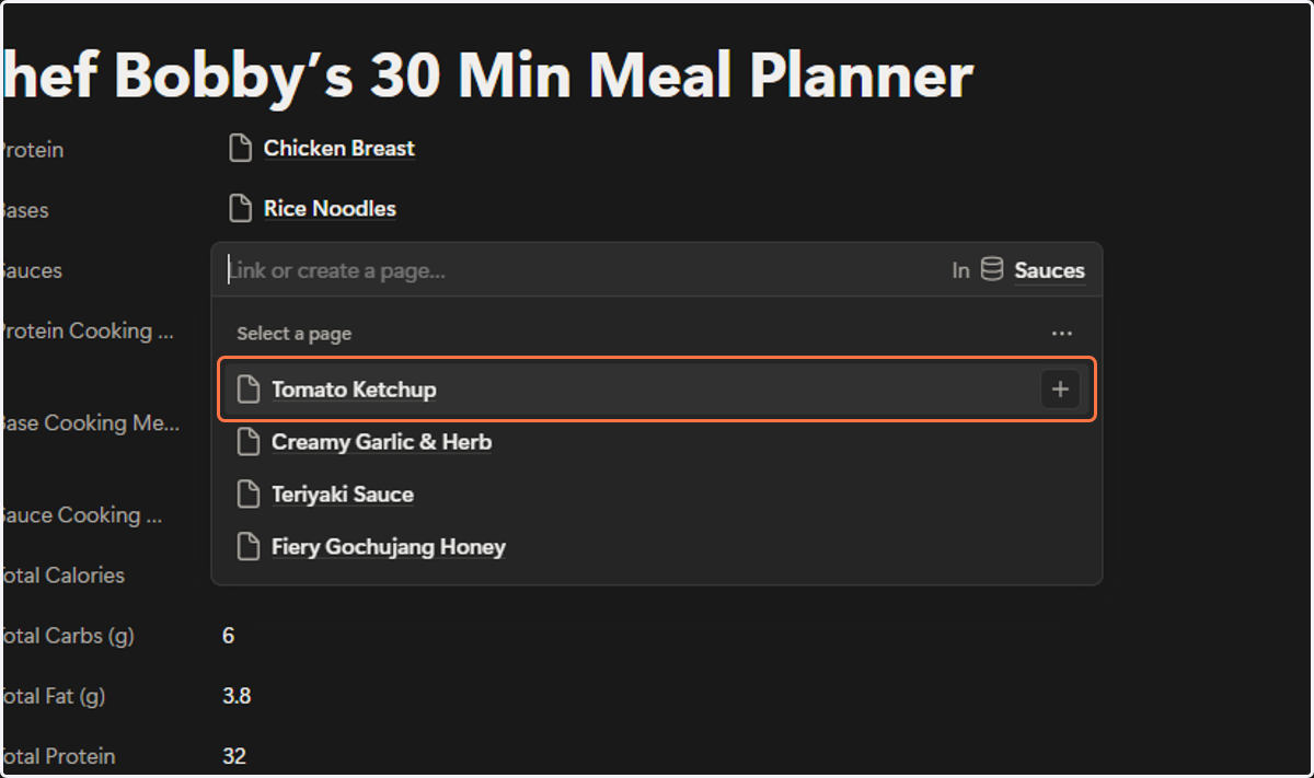 Click on Tomato Ketchup