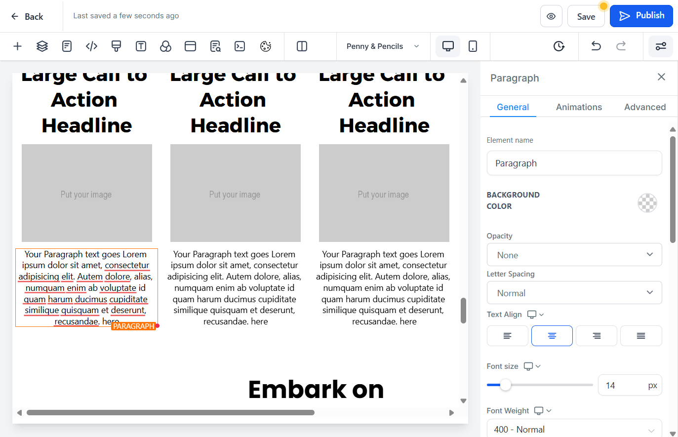 Close the side menu by pressing X to see the page better