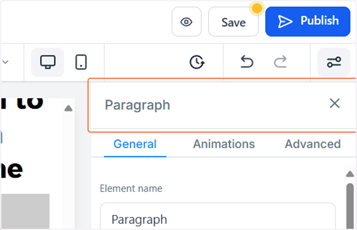 Close the side menu by pressing X to see the page better