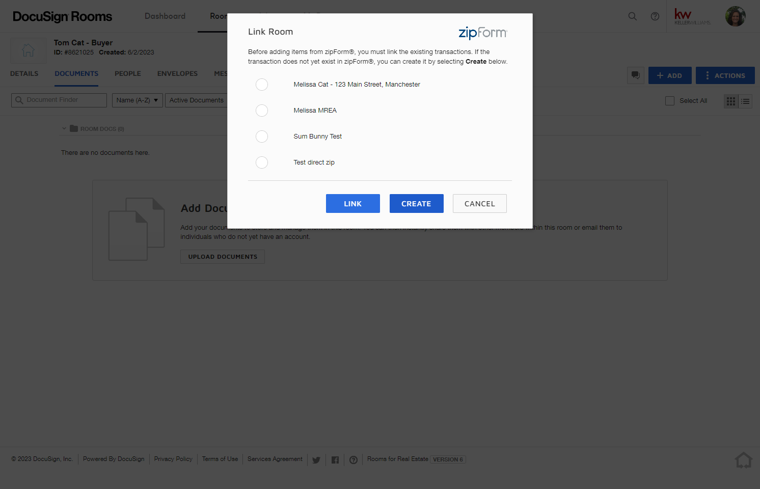Click on CREATE on the Pop-up Box