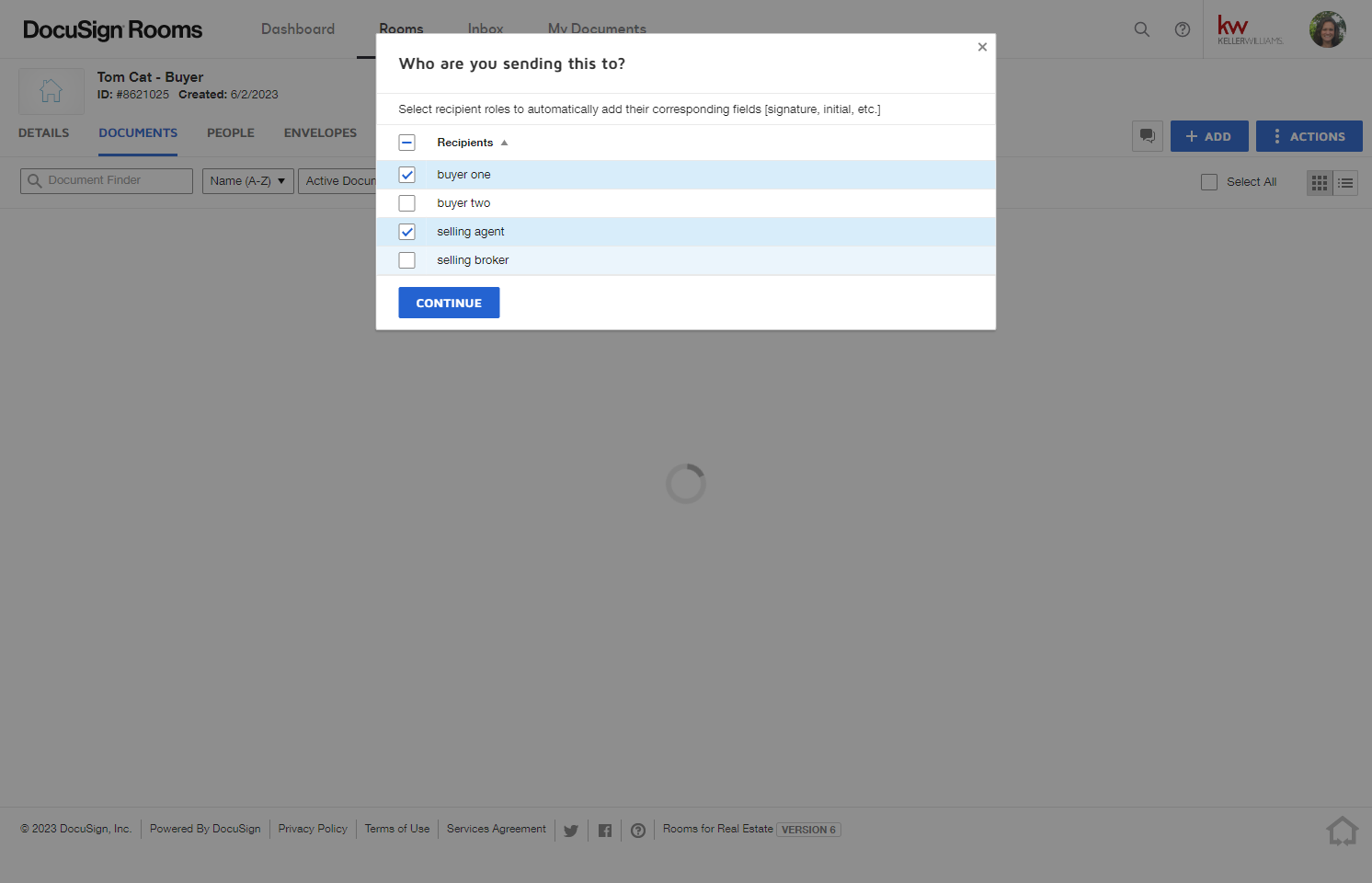 Select your Recipients