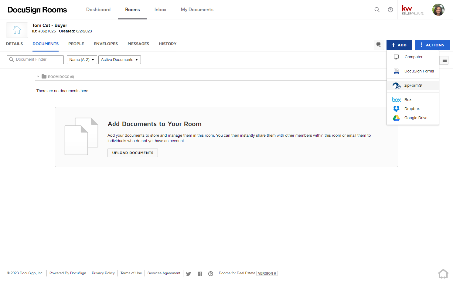 Instead of Clicking "DocuSign Forms" Click on zipForm®