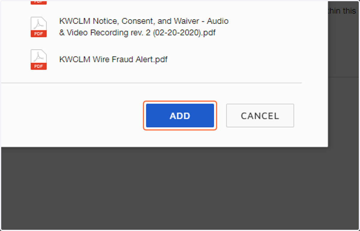 Click on ADD
