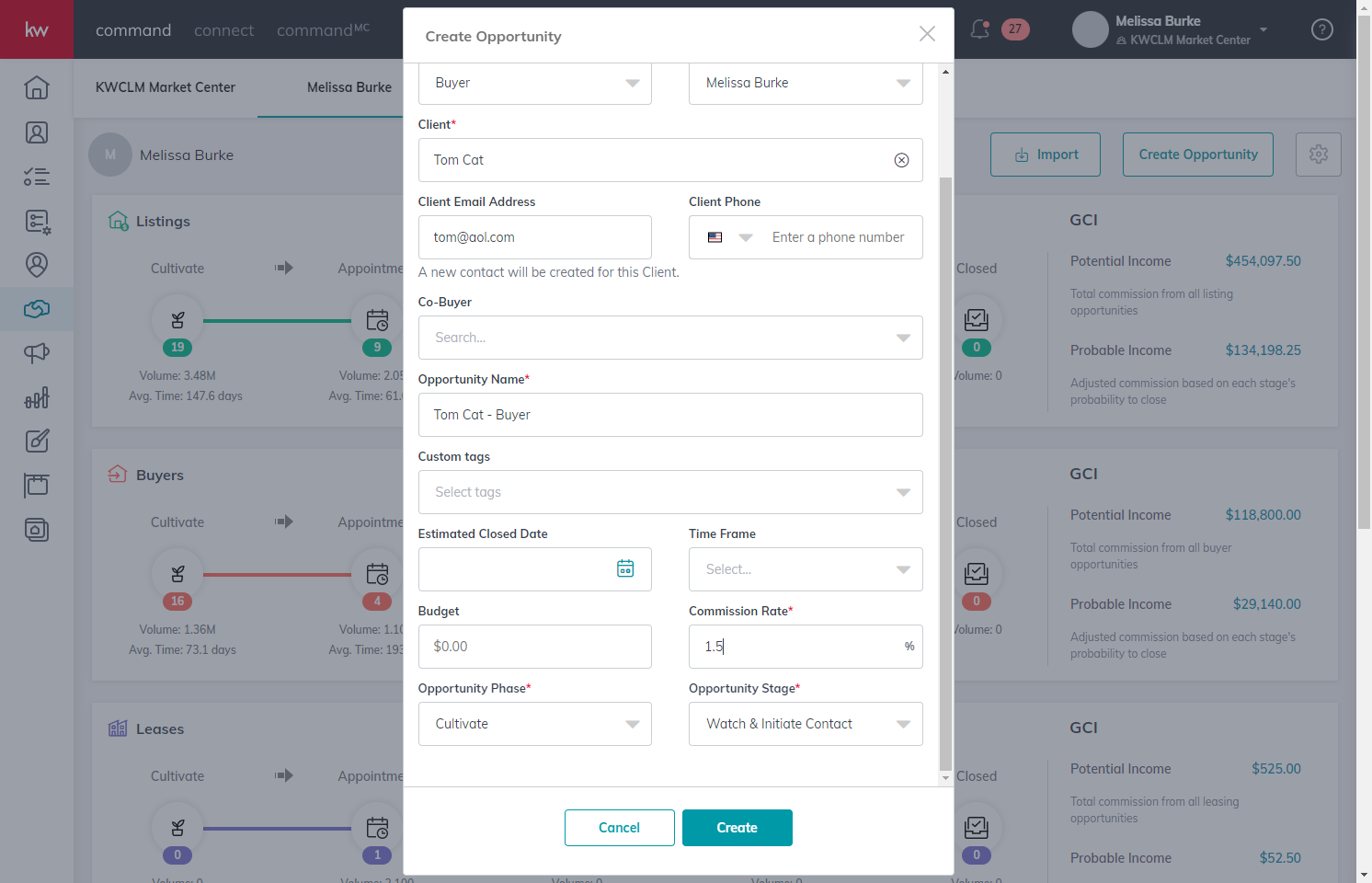 Enter Commission Rate for your side of transaction (required)