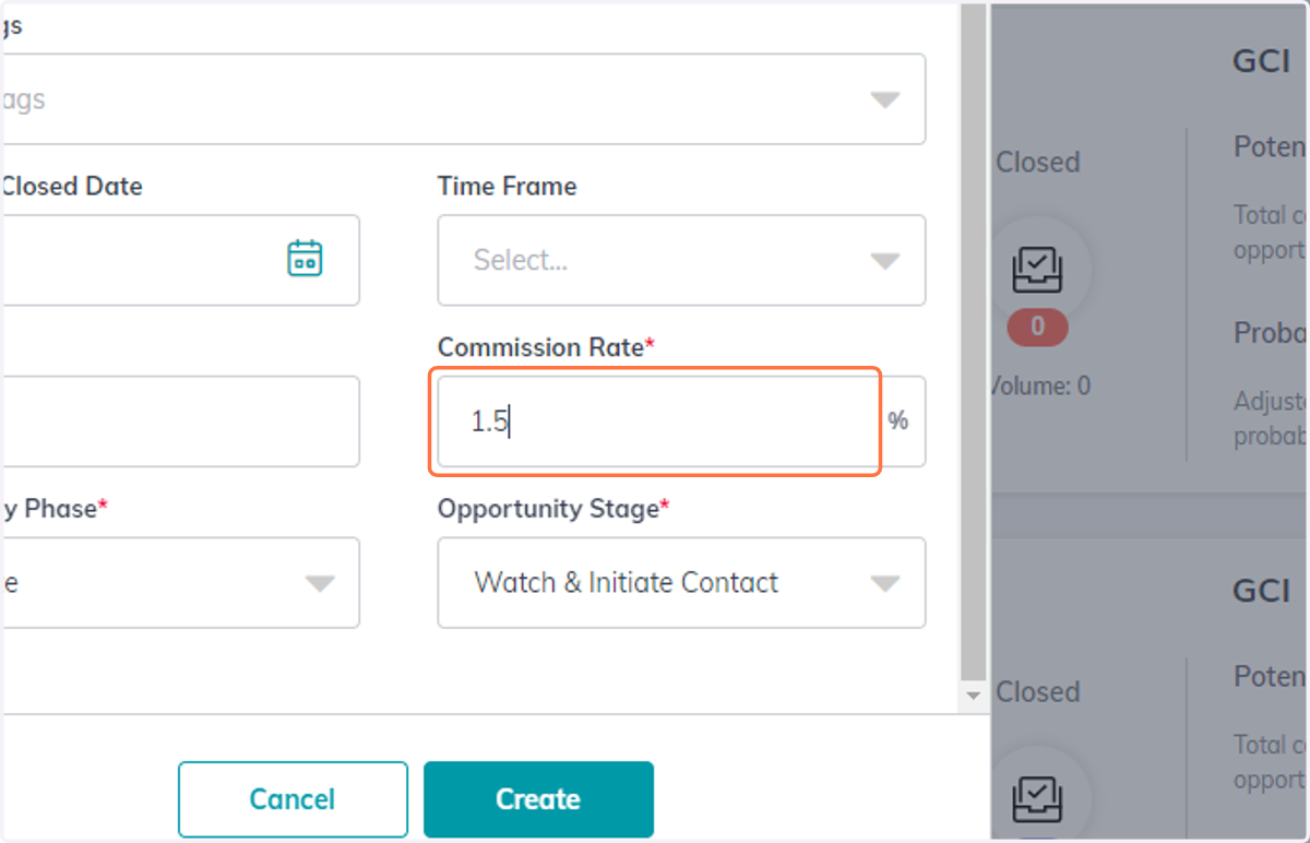 Enter Commission Rate for your side of transaction (required)