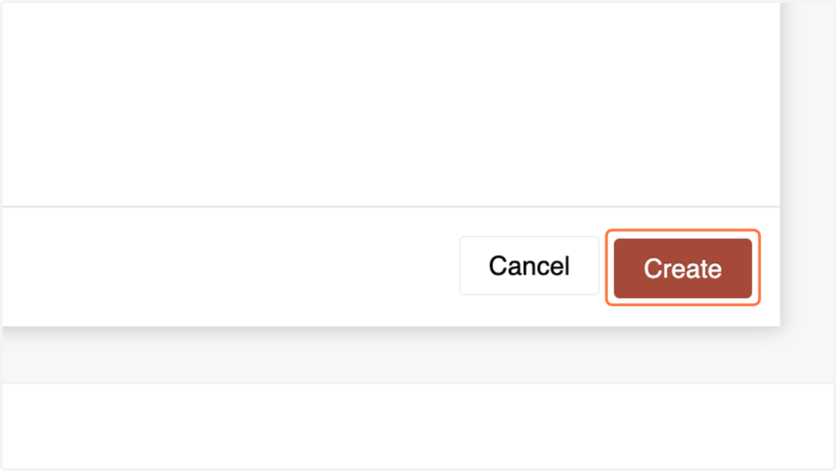 g. Click "Create" to finalize product creation.