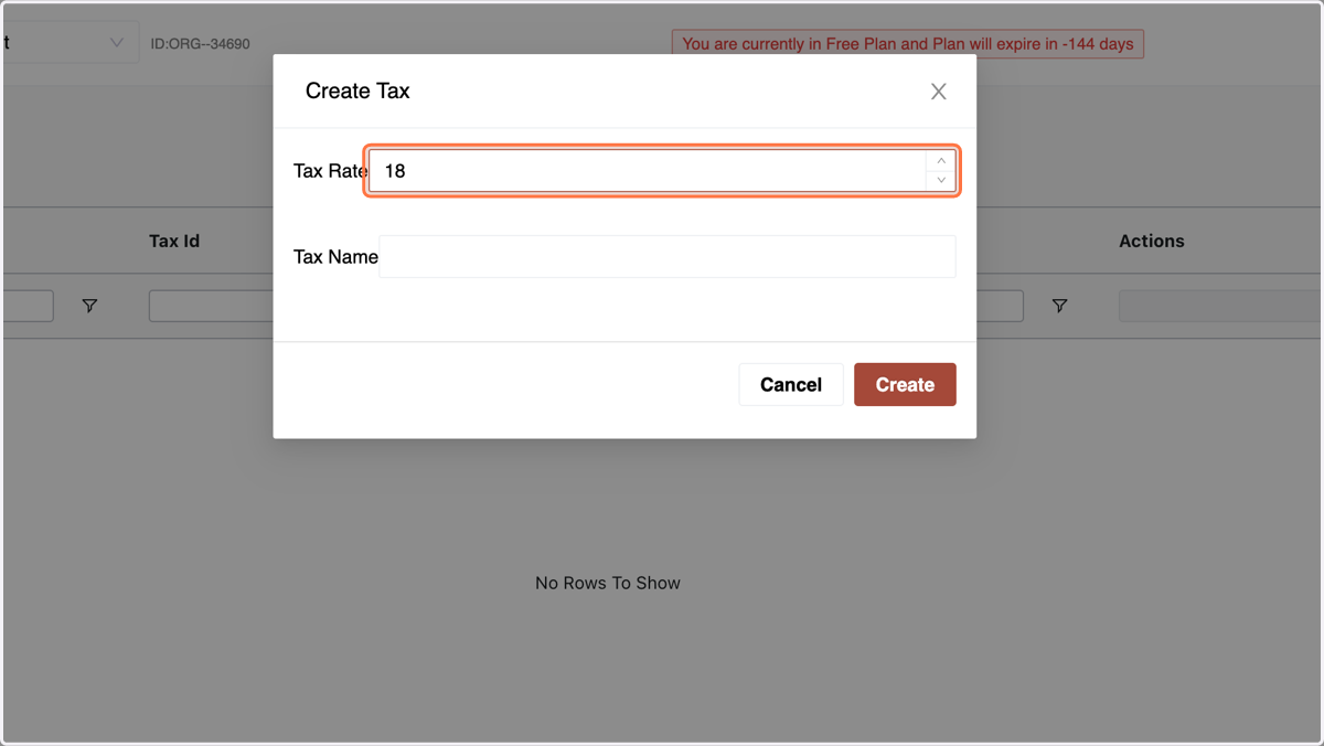 enter the Percentage Ratio of the tax