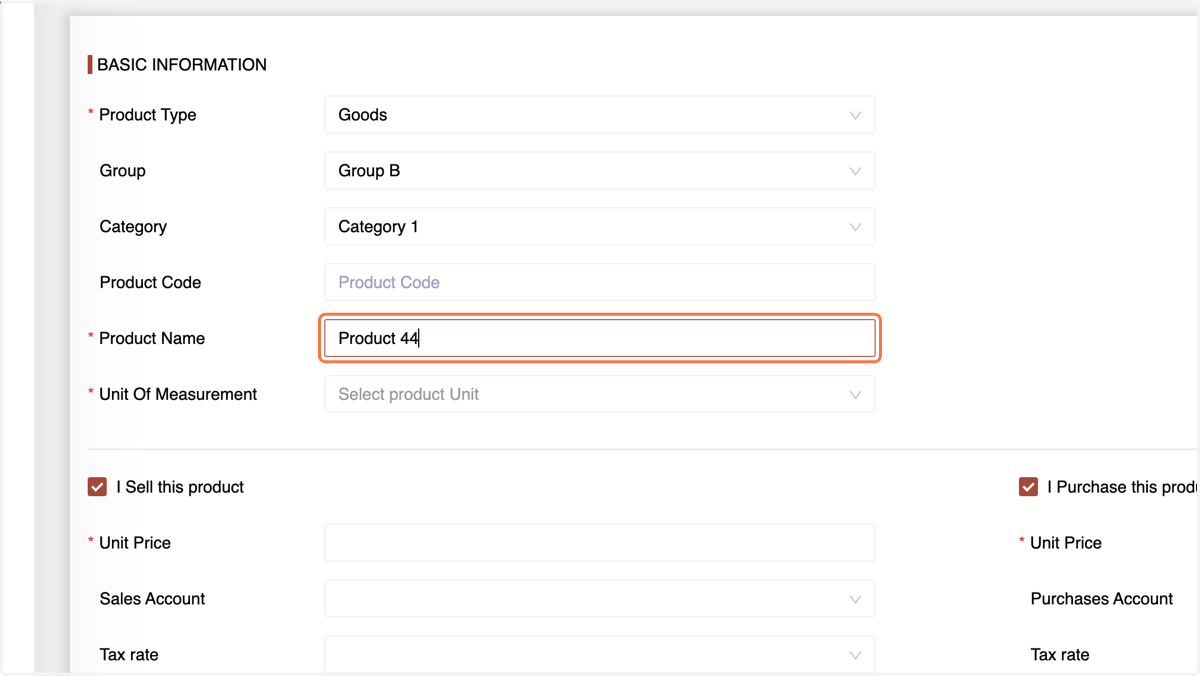 Enter the Product Name