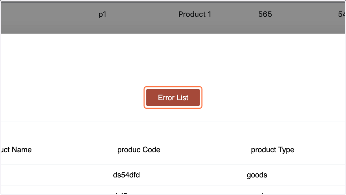 Check for Error list