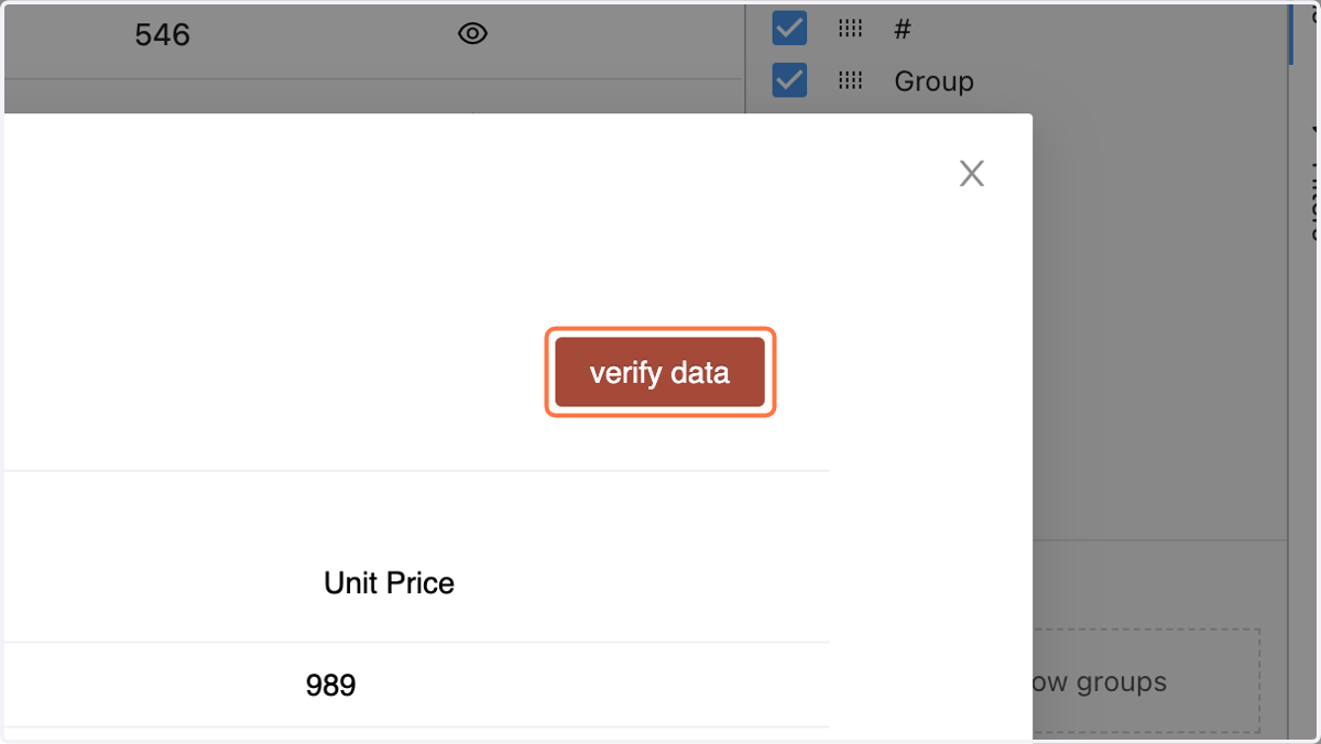 verify data,
