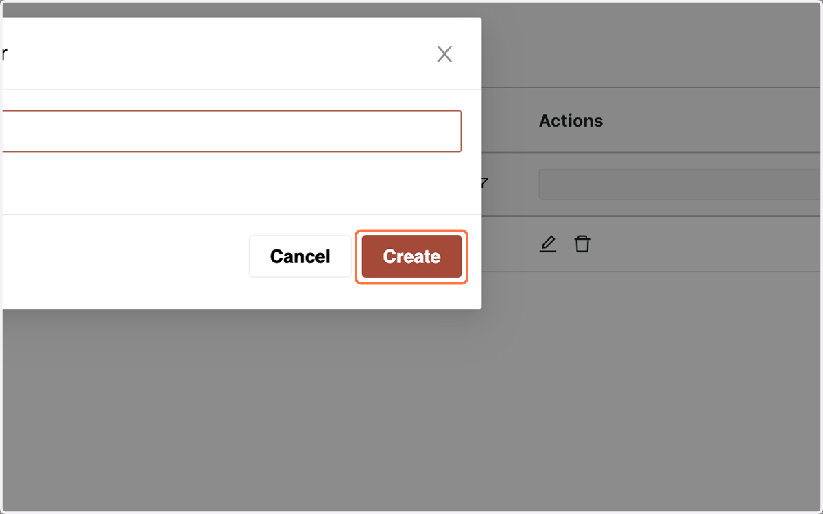 Hit "Create" to add the cost center.