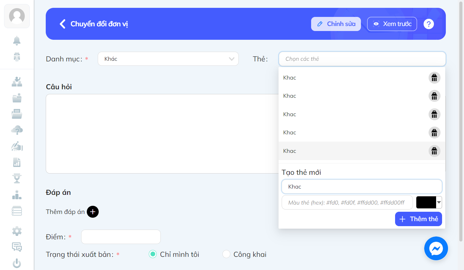 Nhấn chọn "Thêm thẻ" khi đã hoàn tất