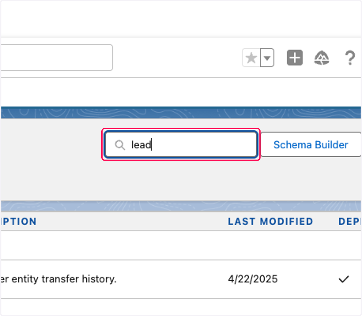 Type "lead"