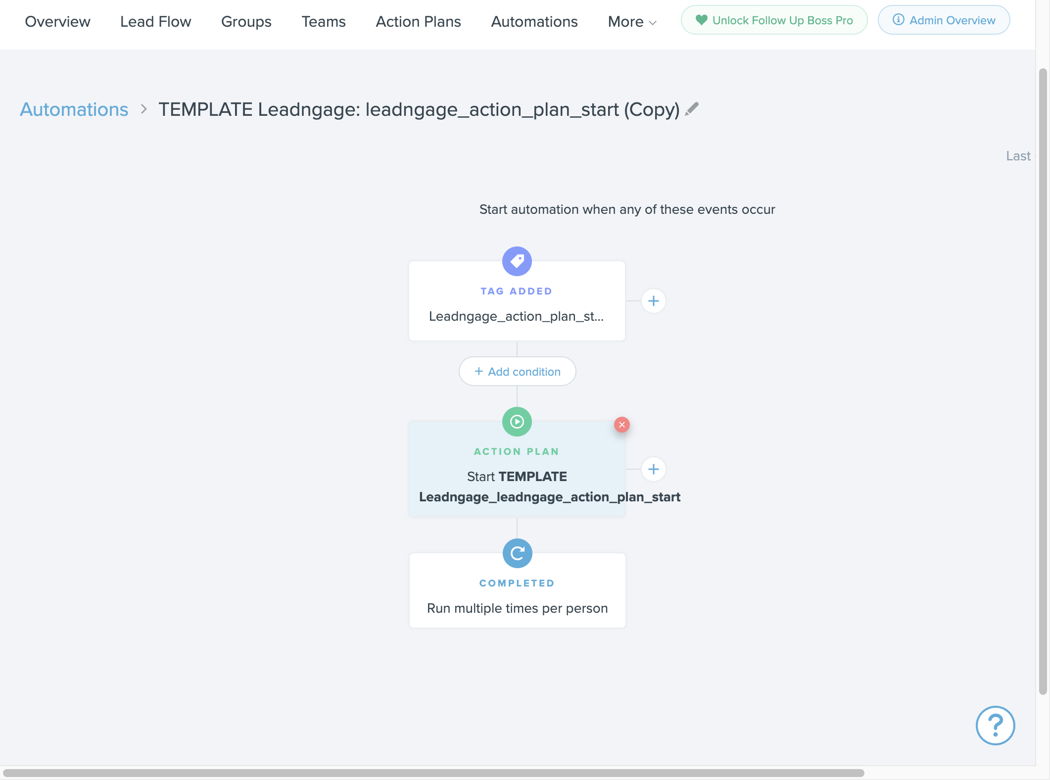 Click on Action plan and replace it with the action plan you want to add people to