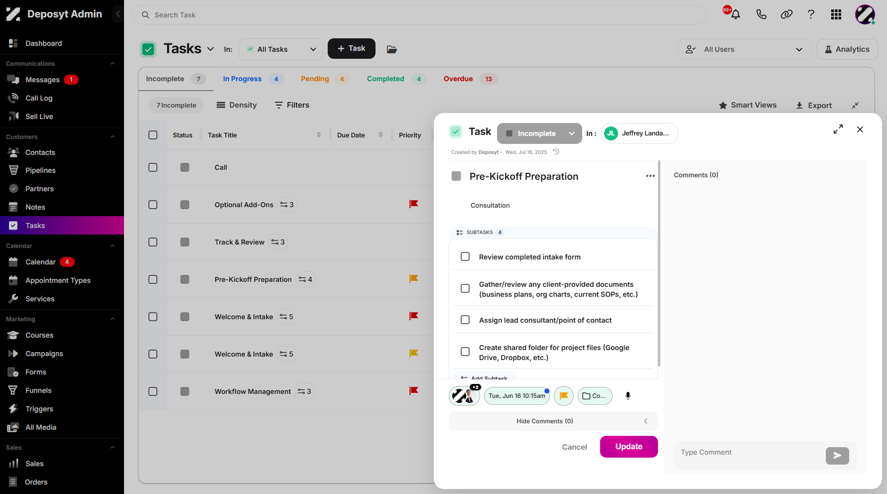 Step 9: Click on Update to save and apply the changes.