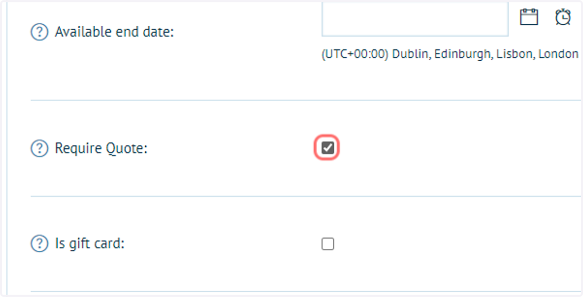 Check Require Quote