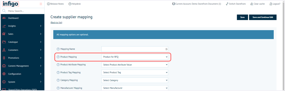 Configure the conditions under which this supplier will receive an RFQ