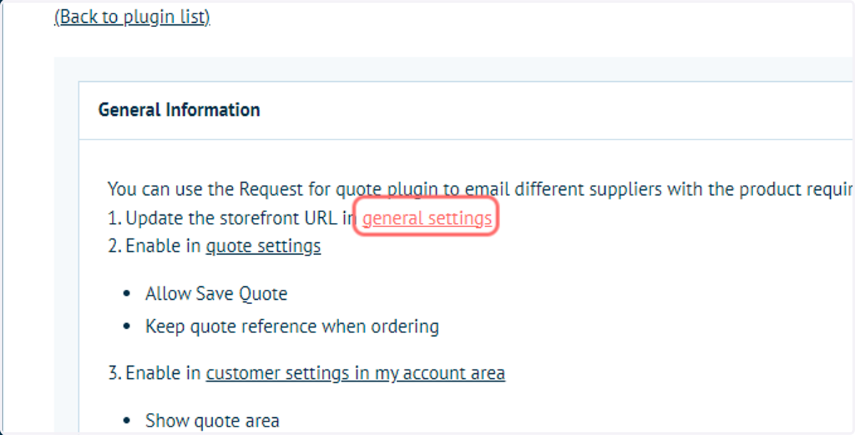 Navigate to General Settings