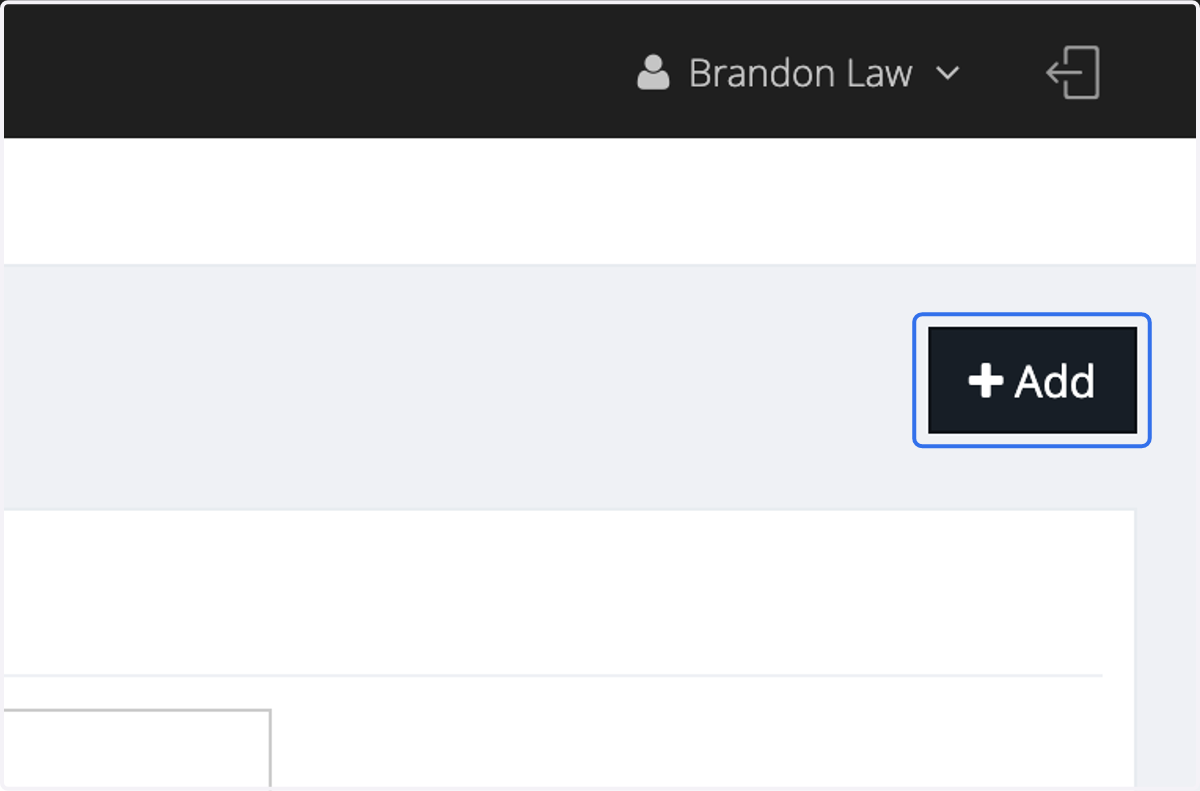 Click on Add