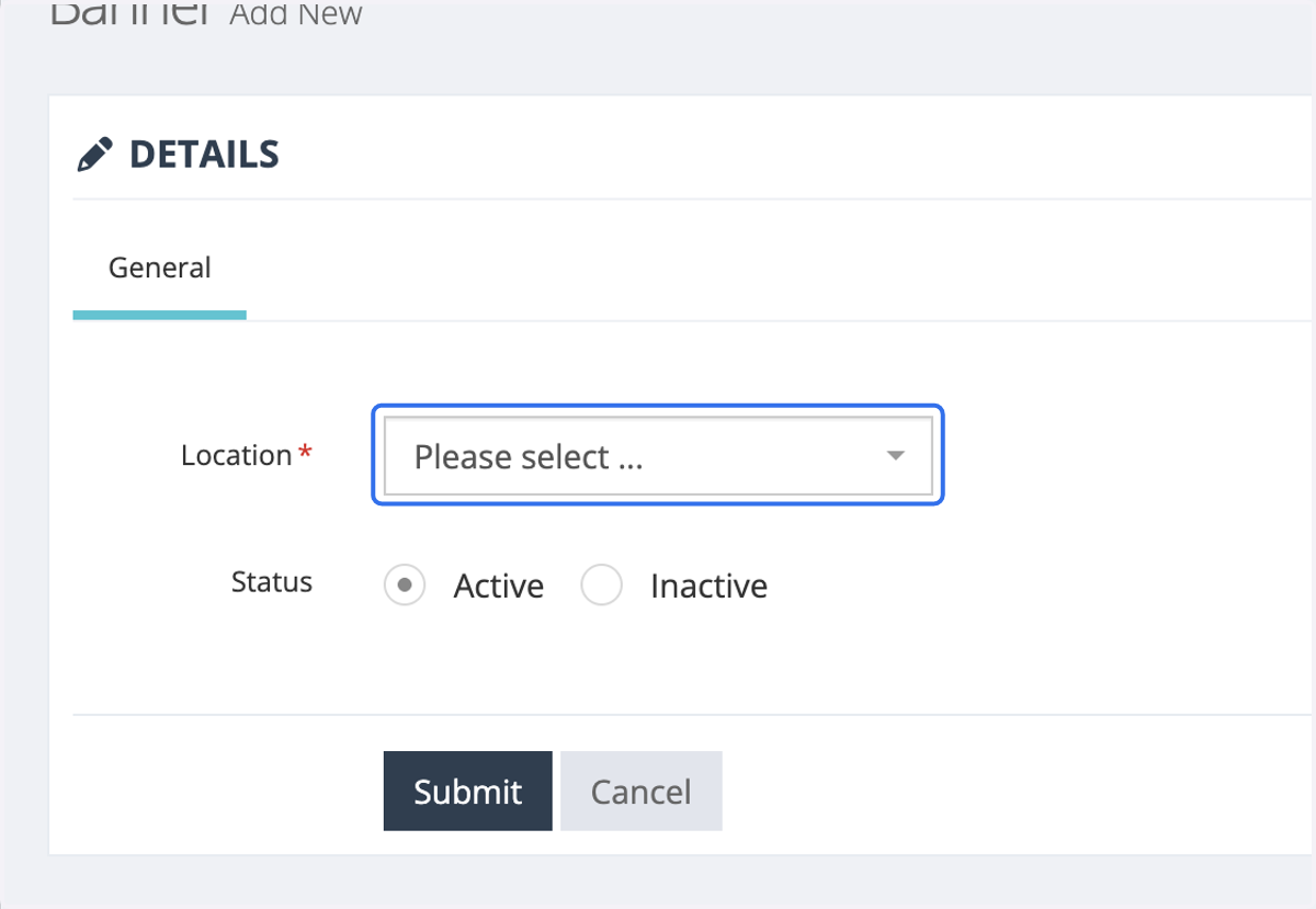 Click on Please select ...