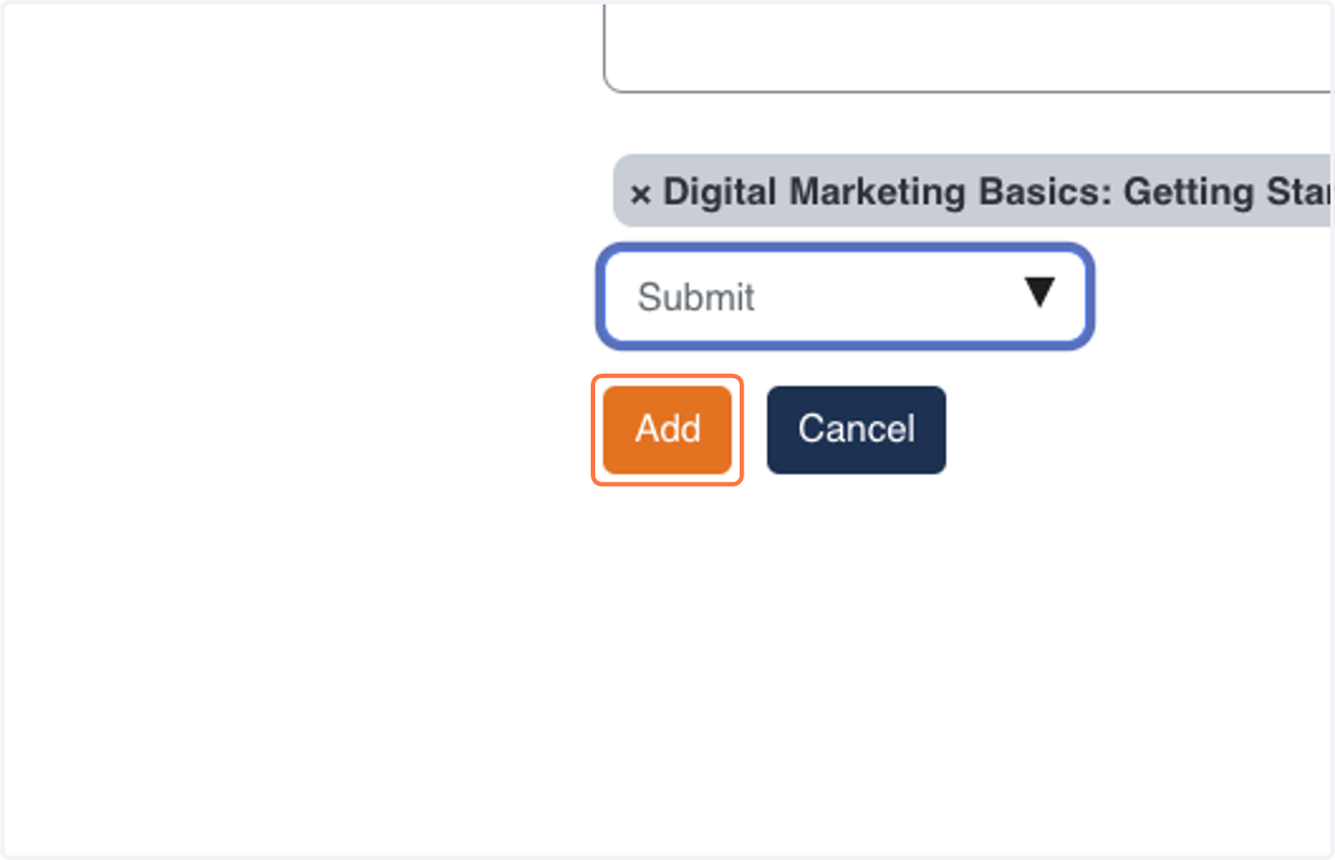 Click on Add to finalize the proces.
