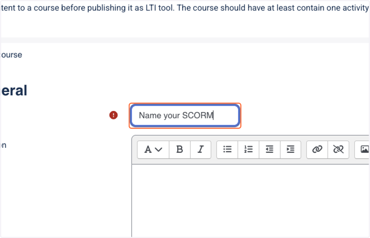Start by naming your SCORM proxy file