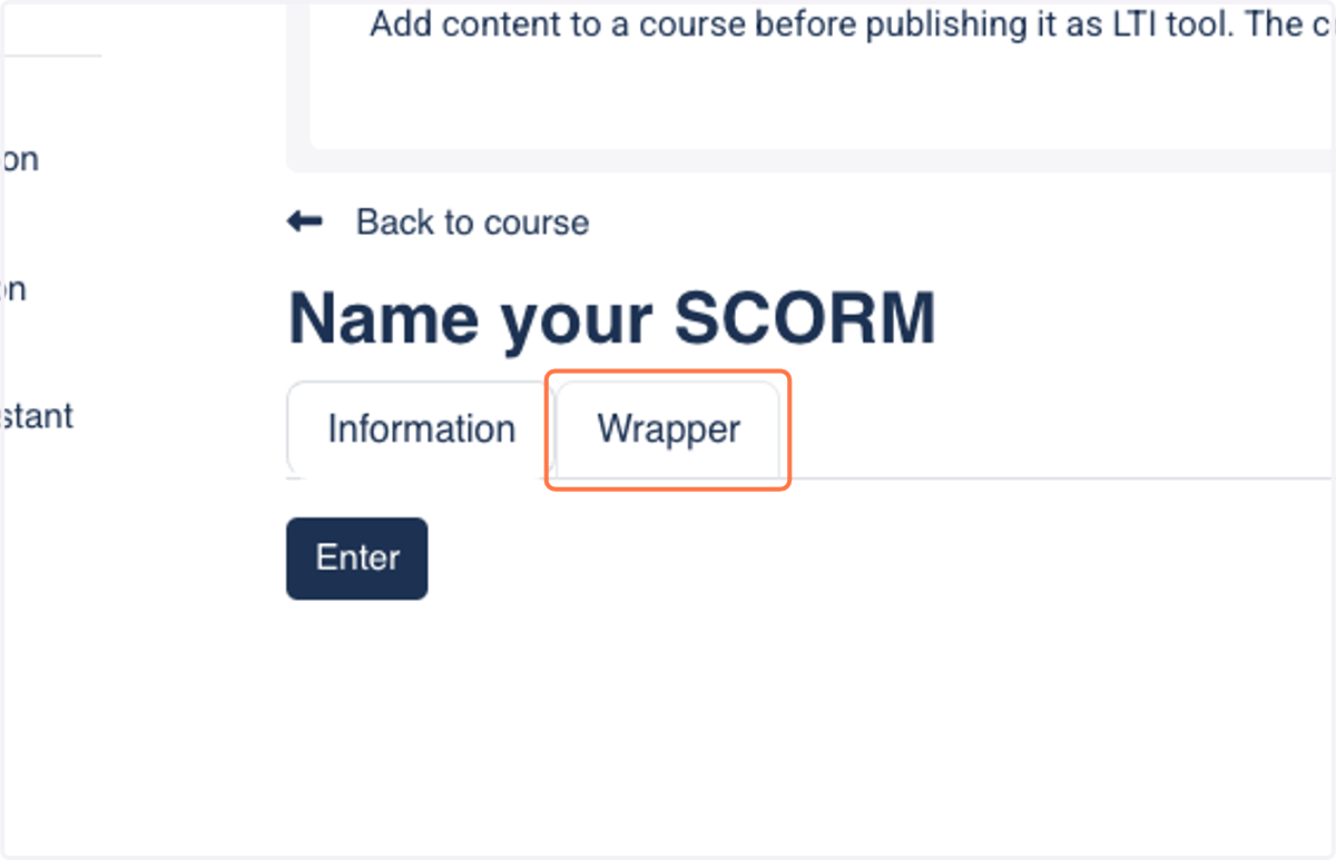 Click on Wrapper