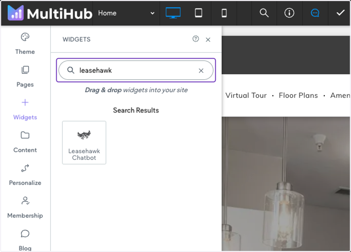 Search for "leasehawk chatbot"
