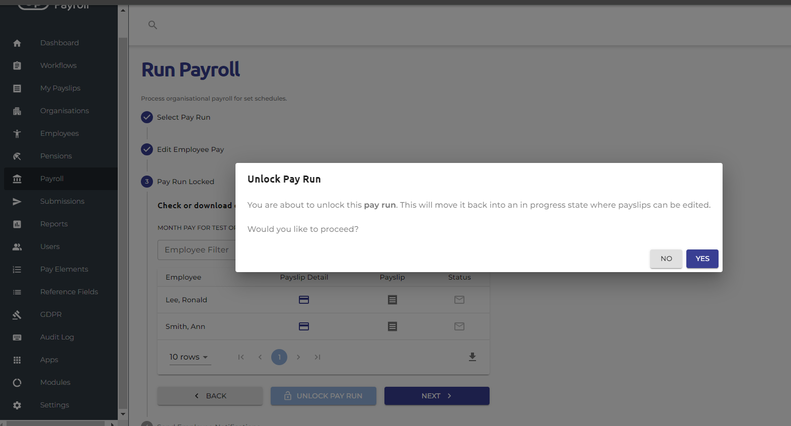 Confirm your decision