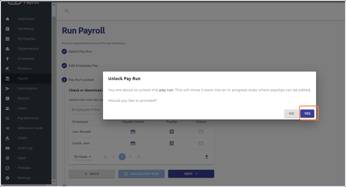 Confirm your decision