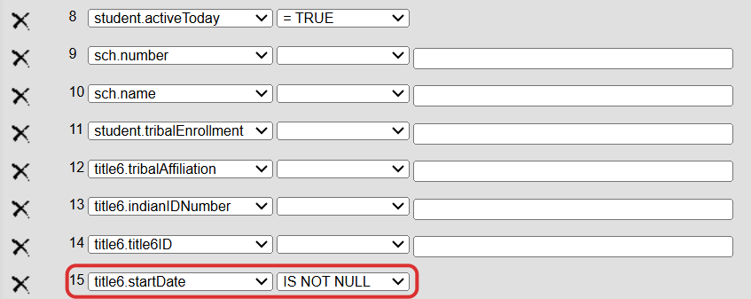 Filter for Active Only with a Program