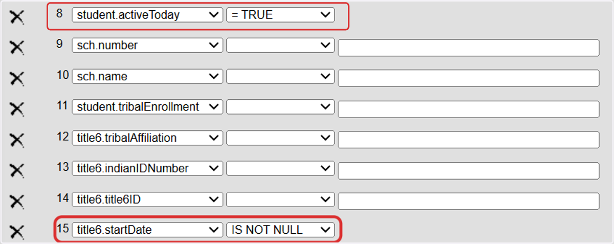Filter for Active Only with a Program